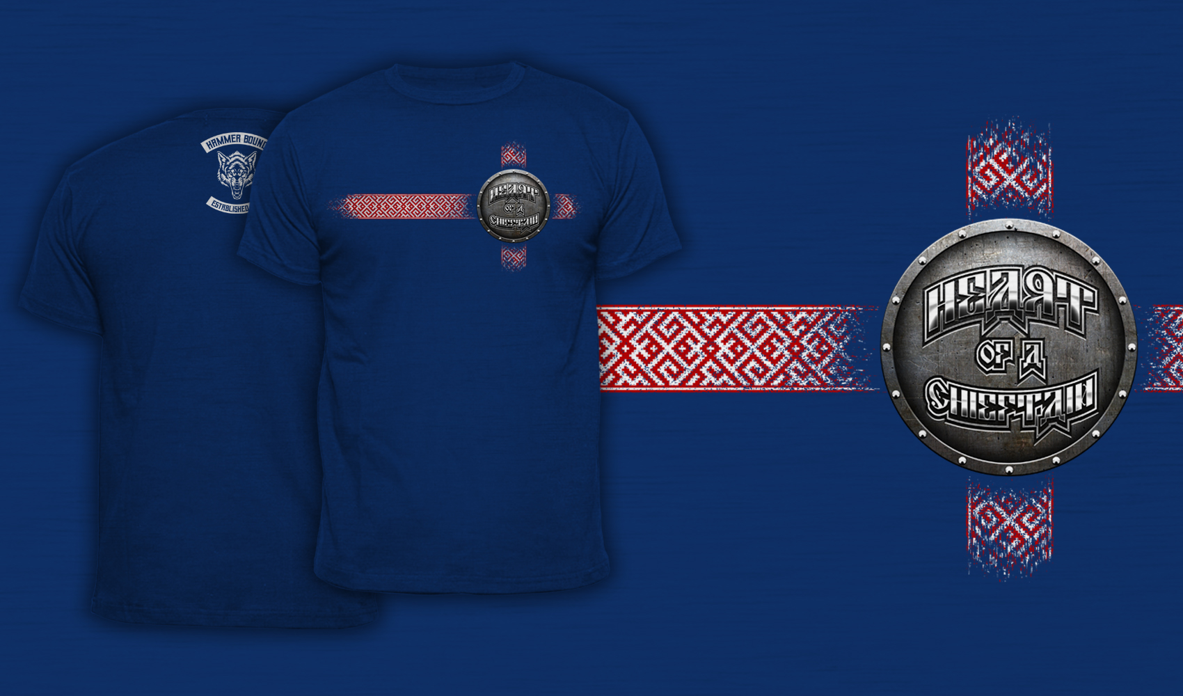 Heart Of A Chieftain - Men's T-Shirt Blue